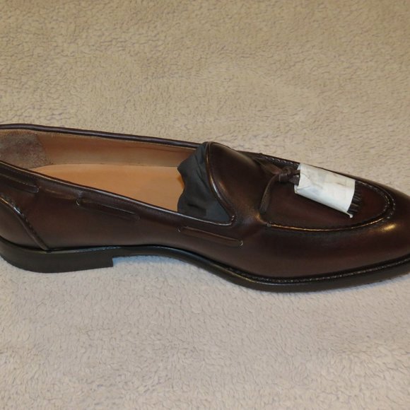 Ralph Lauren Purple Label Luther Brown Burnished Calfskin Loafer 9D NWB $1250 - Picture 5 of 12